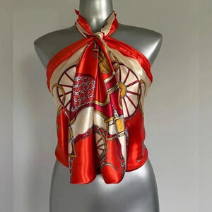 🆕Luxury Satin  Scarf Top